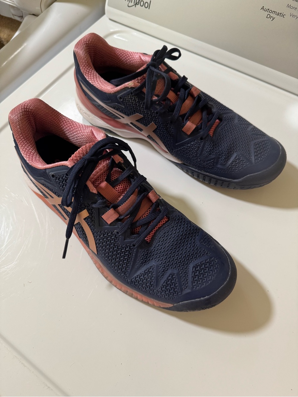 ASICS Gel Resolution 8 *sz. 9.5 women
 blue/ pink